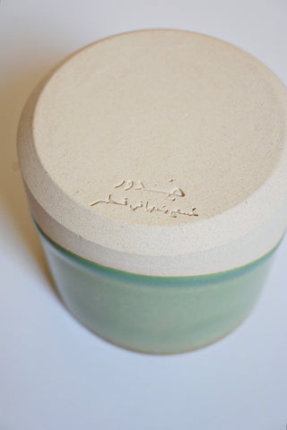 Heart Matcha Latte Ceramic Cup