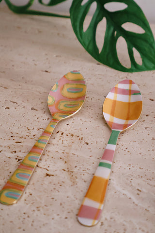 Summer Squares Dessert Spoon ( Set of 4 )