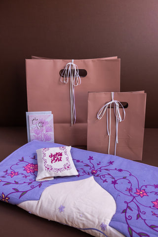 Purple Prayer Mat & Quraan Gift