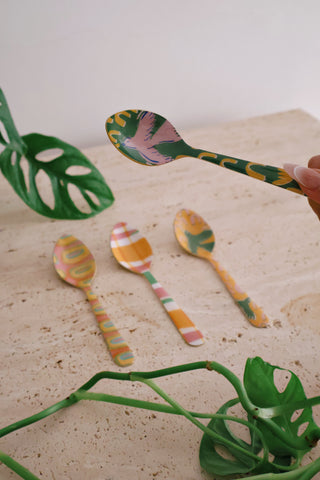 Summer Squares Dessert Spoon ( Set of 4 )