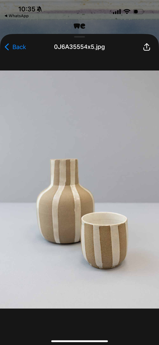 Ceramic Pitcher & Cup Set