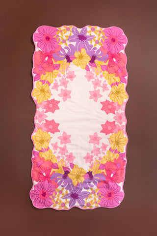 Embroidered Floral Prayer Mat