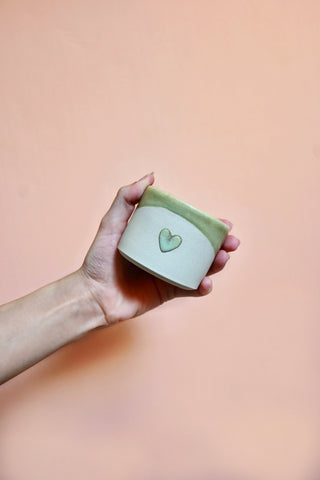 Heart Cortado Ceramic Cup