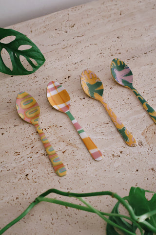 Summer Squares Dessert Spoon ( Set of 4 )