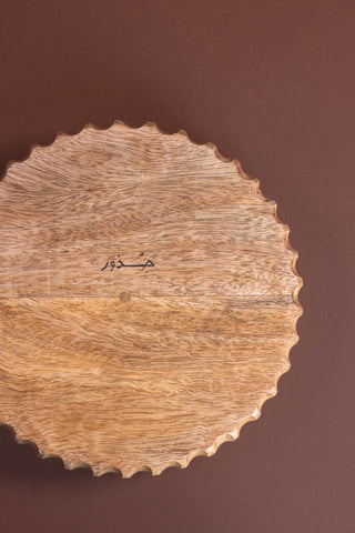 Vintage Blue Wooden Bowl