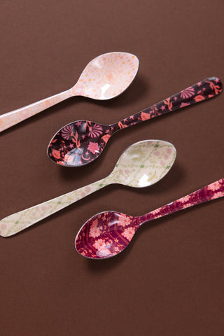 Maroon Vintage Dessert Spoon | Set of 4