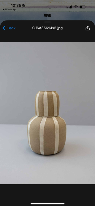 Ceramic Pitcher & Cup Set