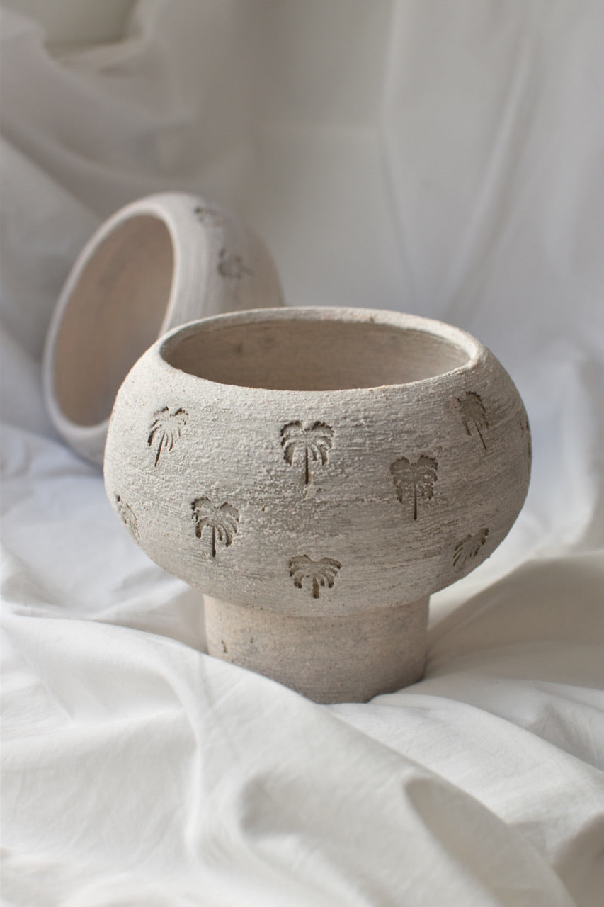 Palm Ceramic Vase I